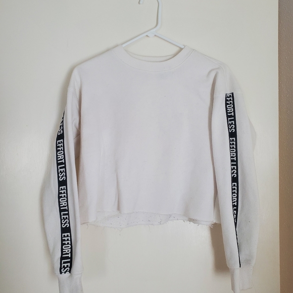 F21 white cropped sweater - Picture 1 of 4